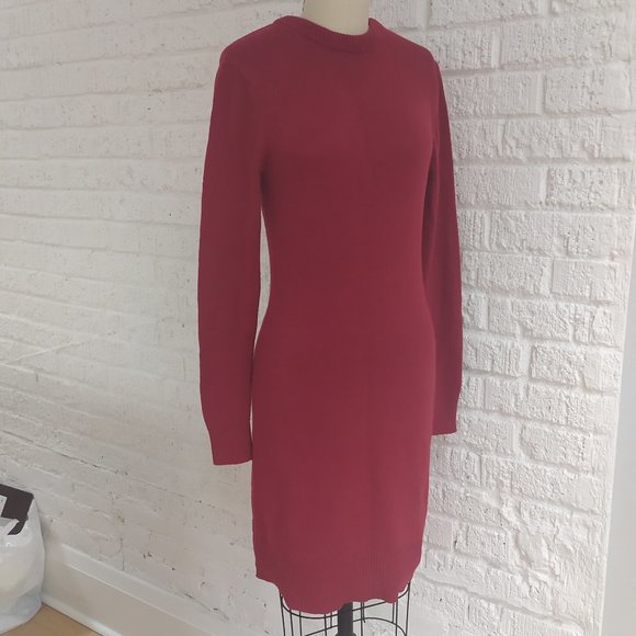 RED SWEATER DRESS by MICHEAL KORS - Picture 2 of 9